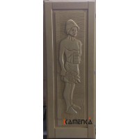 Дверь кавказская липа с петлями Мужчина
