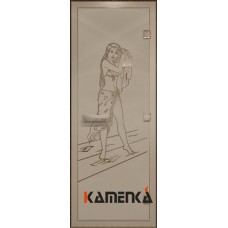 Дверь Doorwood Дженефер бронза матовая, коробка-алюминий 80х200см