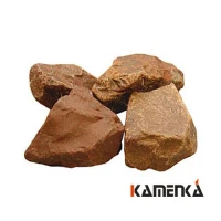 Камни для бани Яшма сургучная колотый коробка 10 кг
